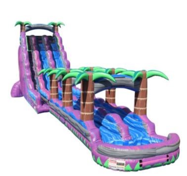 27' Purple Hurricane Slip and Slide Combo with Pool  Image